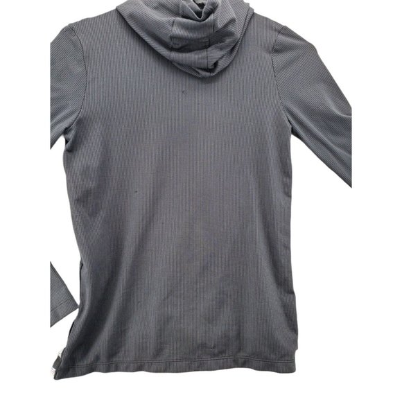 NIKE Dri Fit Shirt Unisex Kids Long Sleeve Hooded High Neck Pullover Black Med. - Picture 5 of 7